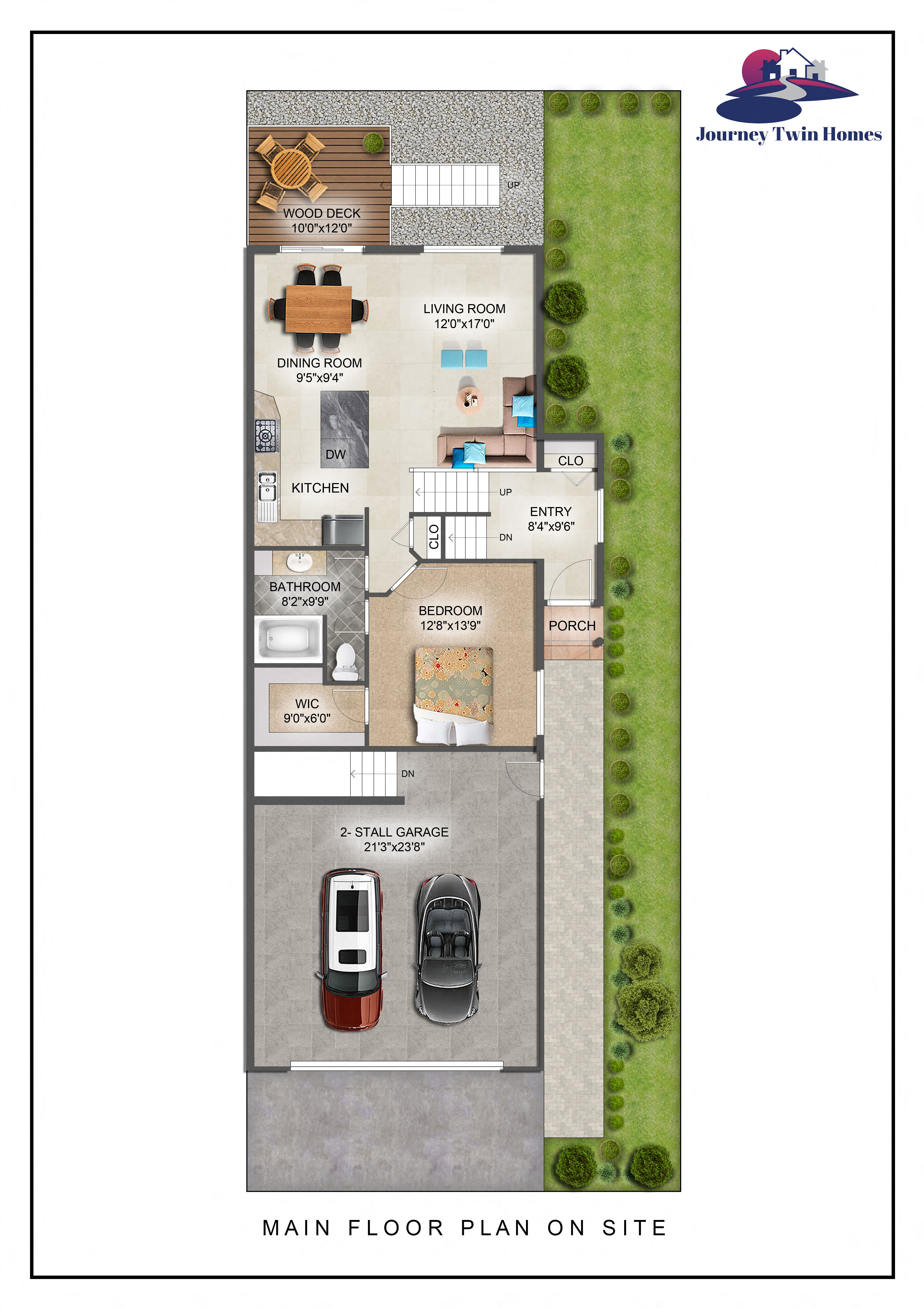 Main level floor plan